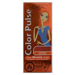 Loreal Color Pulse Non-Permanent Hair Color Mousse Copper Blast 90