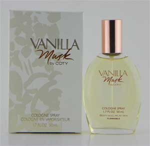 Vanilla Musk Perfume by Coty 50 ml Cologne Spray for Women