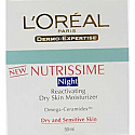 L'Oreal Nutrissime Night Reactivating Dry Skin Moisturizer